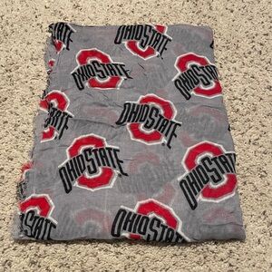 Ohio State Gray and Red Scarf